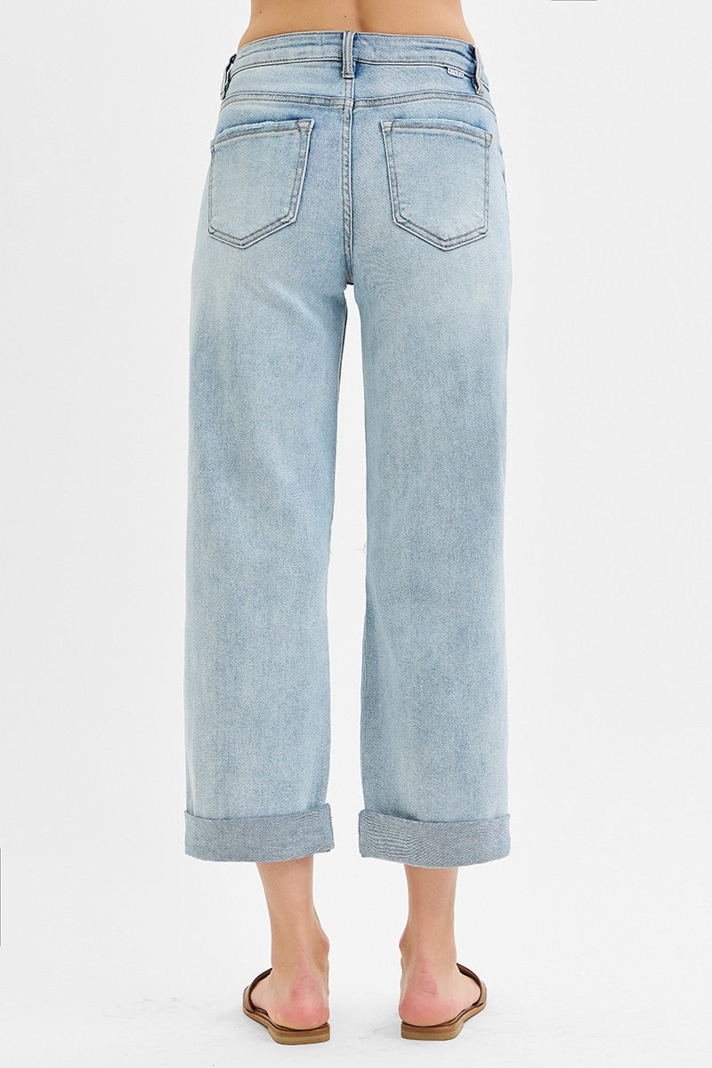 The Harper Cuffed Boyfriend Jeans - Risen Jean