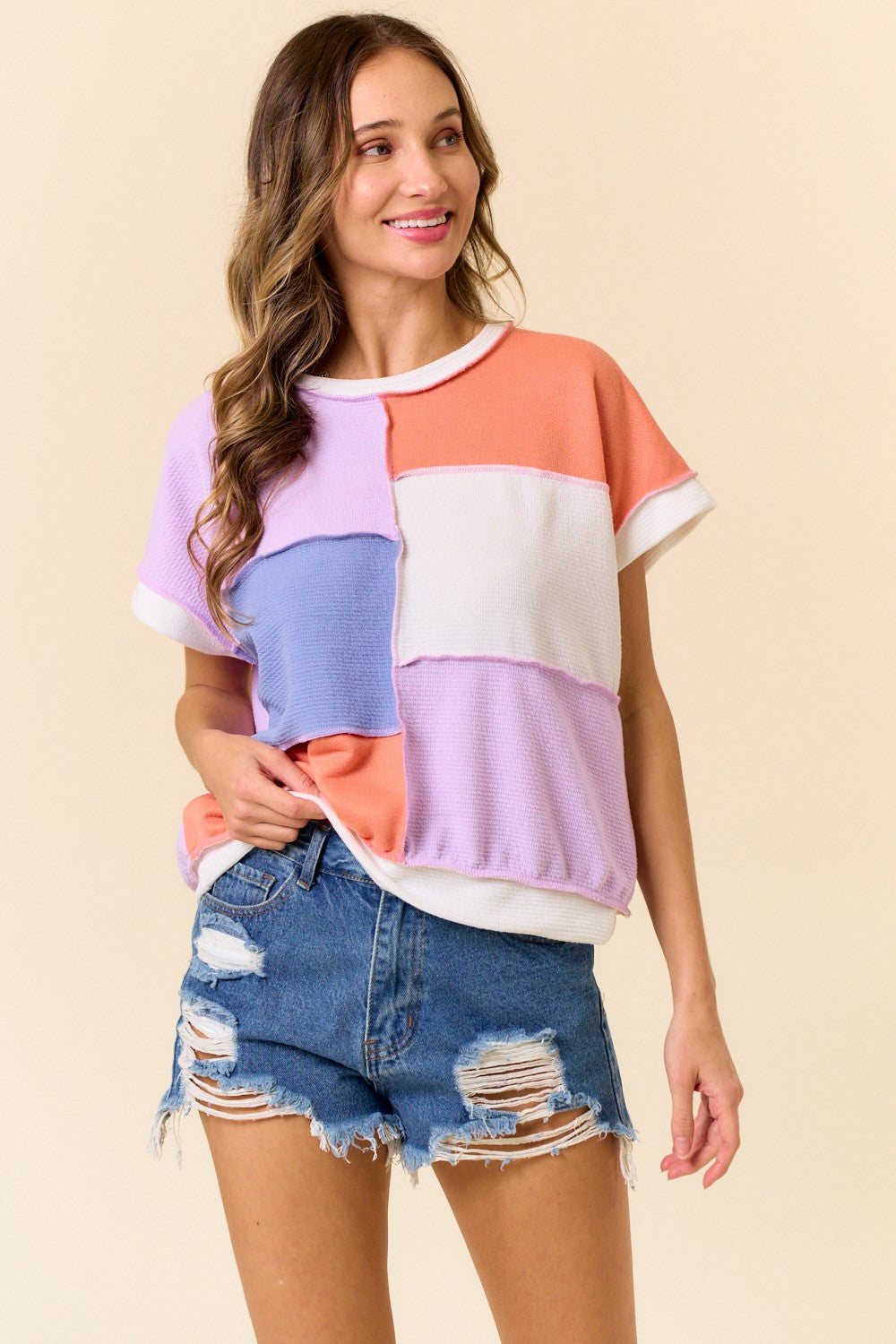 Ella Color Block Top