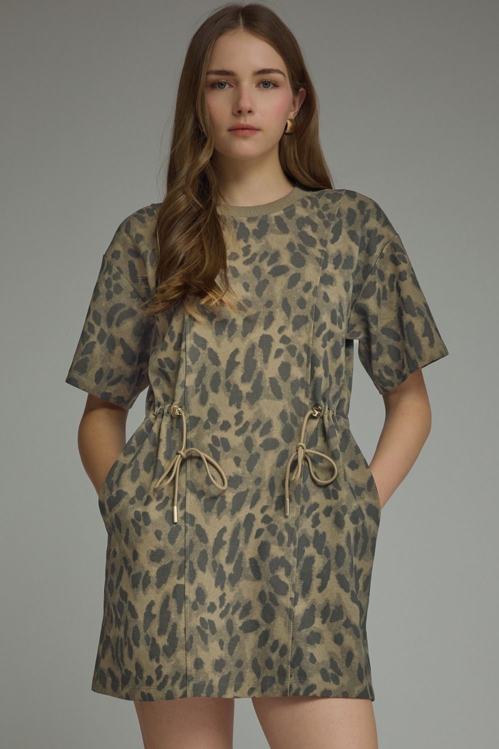 Wild Olive Drawstring Dress
