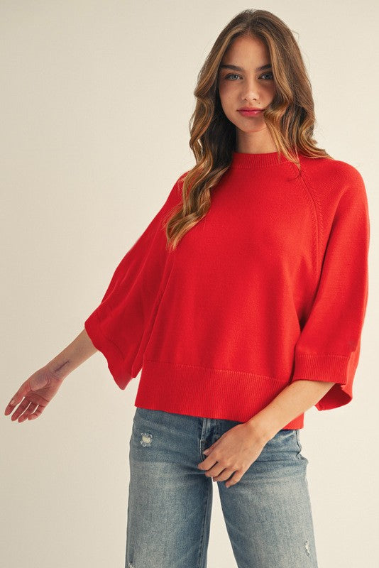 Scarlet Glow Sweater - Red