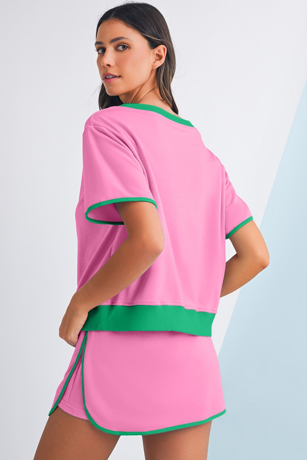 Pink Rush Lounge Skirt Set