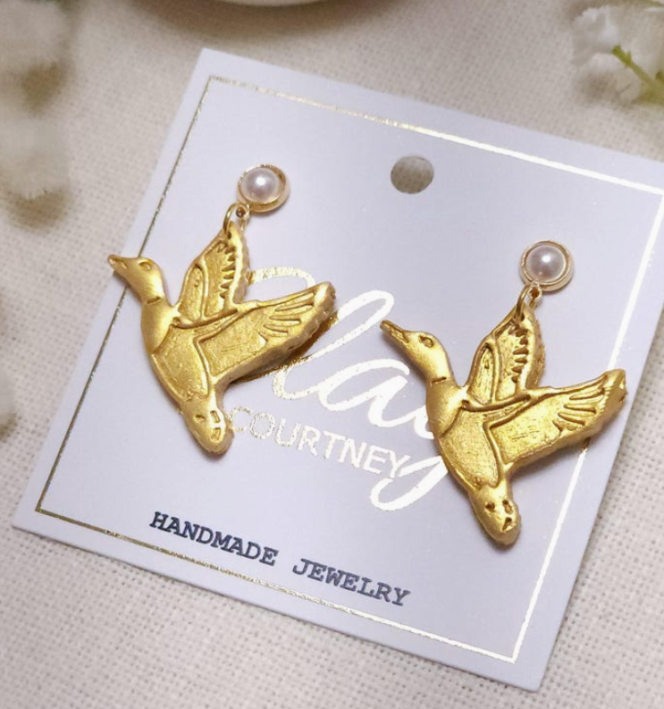 Duck Polymer Earring
