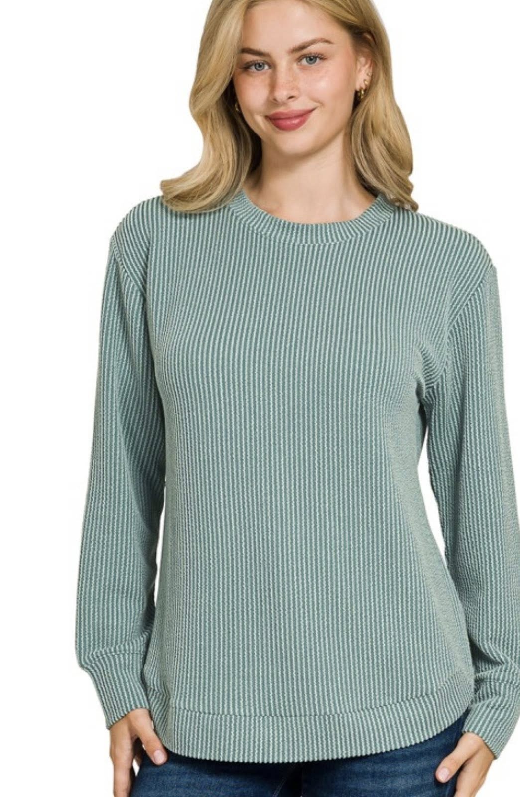 Golden Hour Rib Top - 4 Color Options