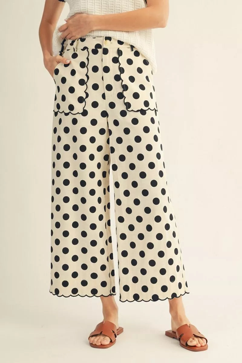 Midnight Stroll Polka Dot Pants