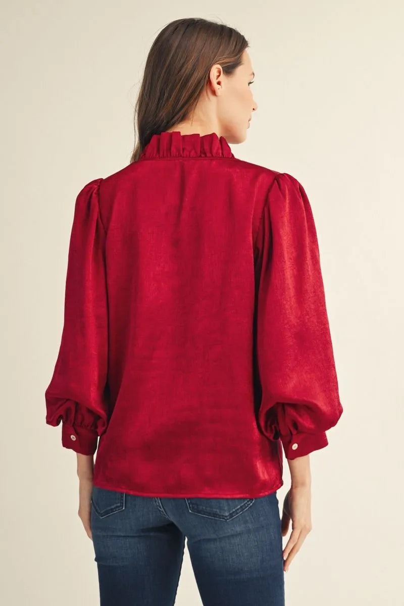 Shimmer & Grace Metallic Blouse