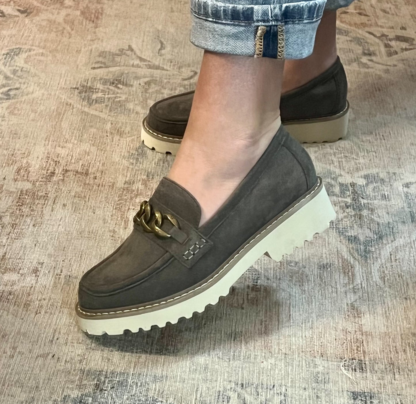 Corky's Light Grey Faux Suede Literally Shoes