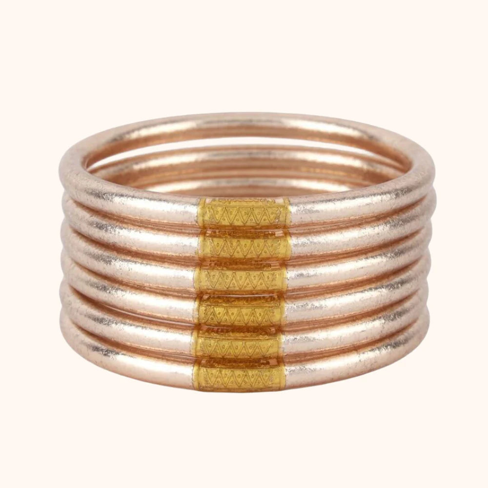 Champagne All Weather Bangles - Serenity Prayer BuDhaGirl
