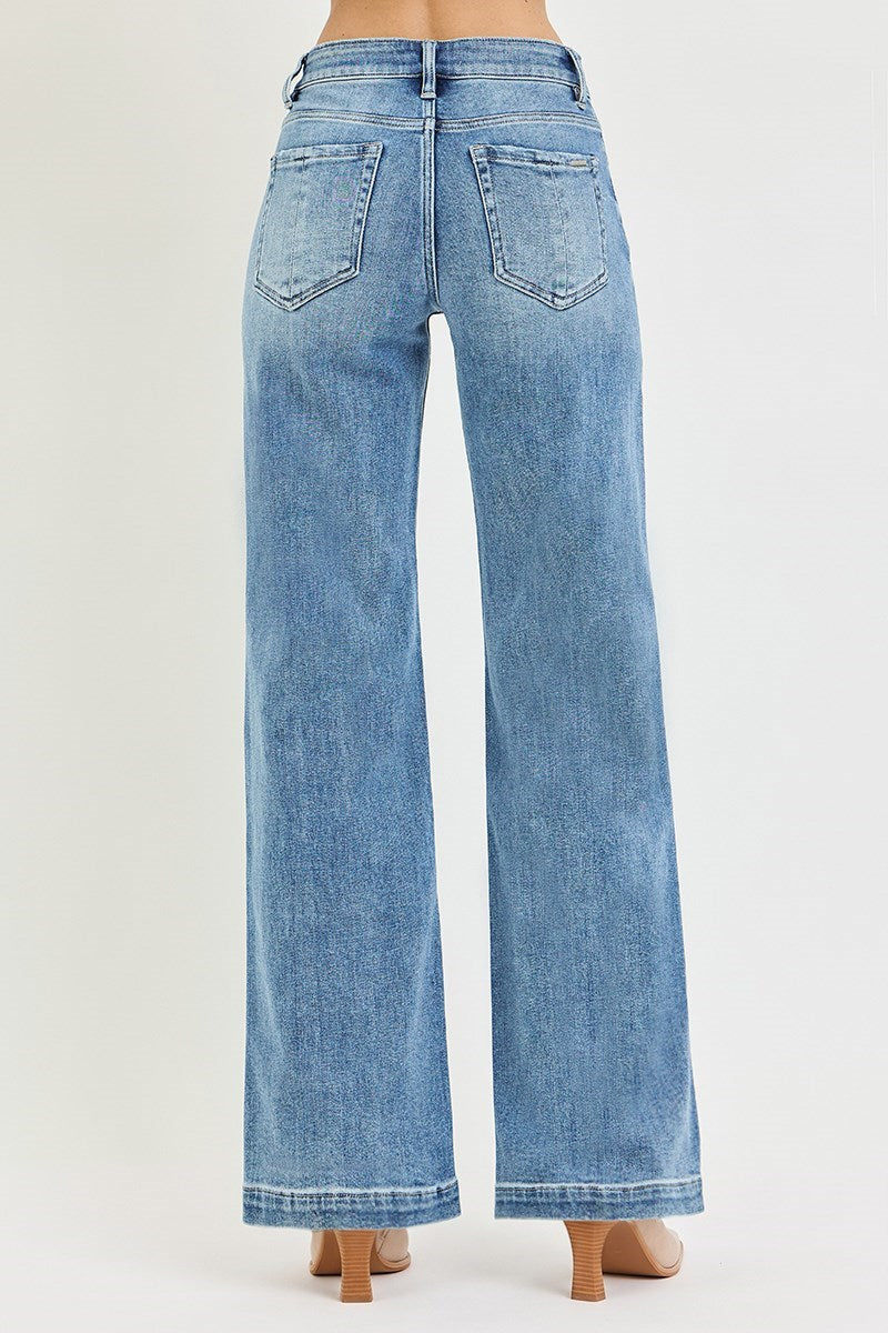The Perfectly Polished Wide Leg Jeans – Risen