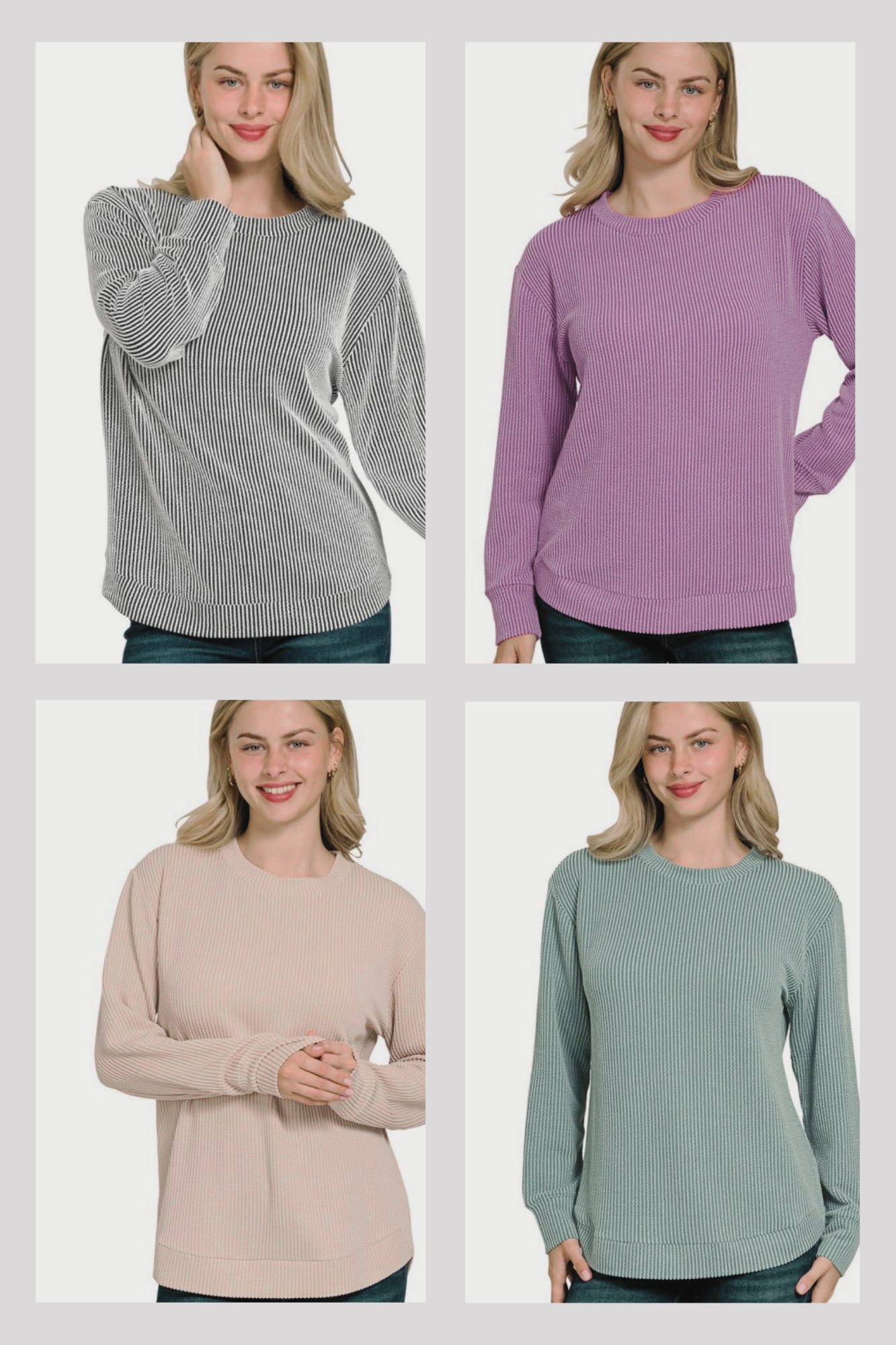 Golden Hour Rib Top - 4 Color Options