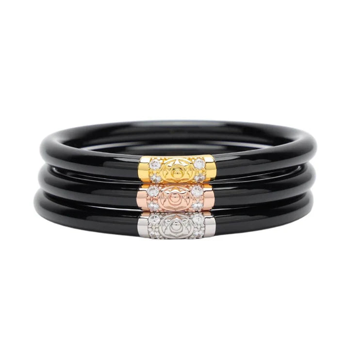 Three Kings All Weather Bangle - Black BuDhaGirl