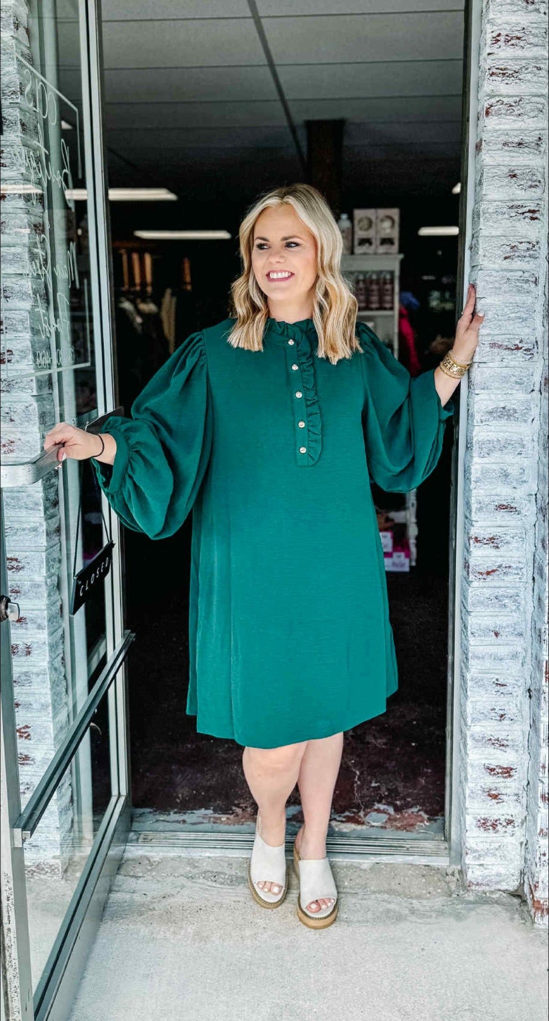 Evergreen Elegance Dress