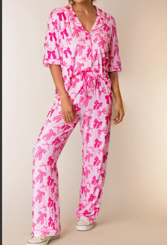 Bow Pajama Set