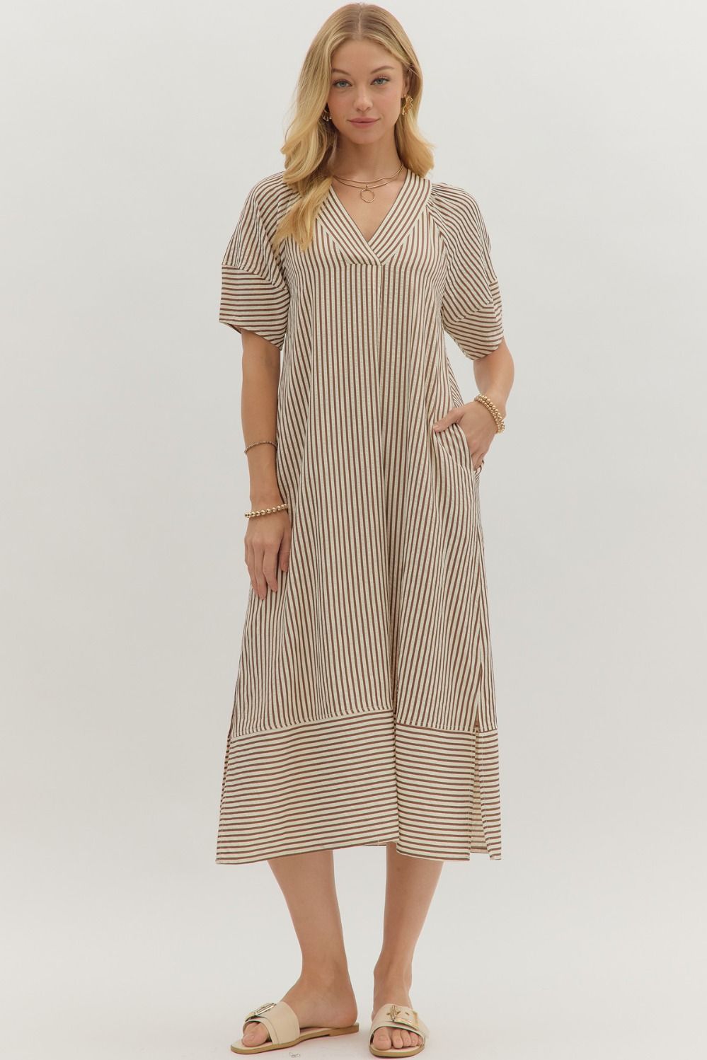 Brown Elegance Dress