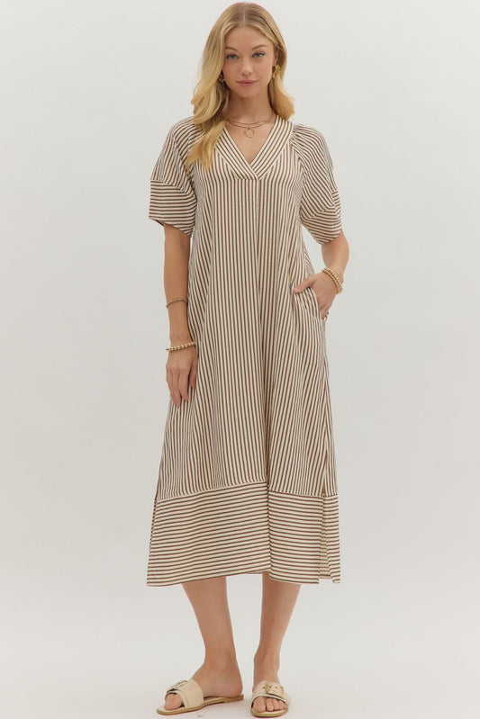 Brown Elegance Dress