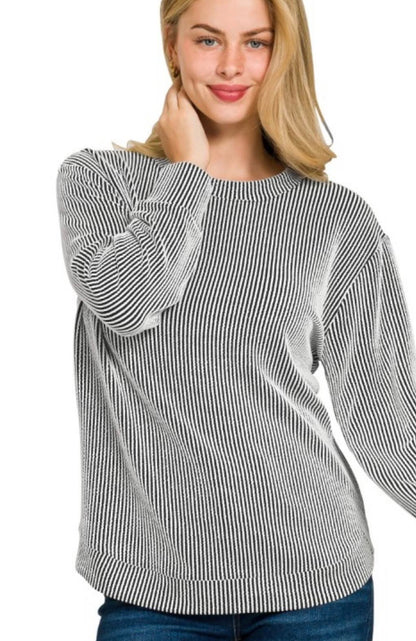 Golden Hour Rib Top - 4 Color Options