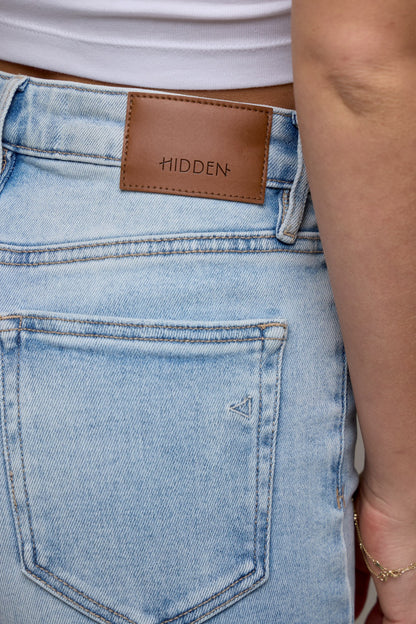 Skyline Wide Leg Cropped Jeans by Hidden
