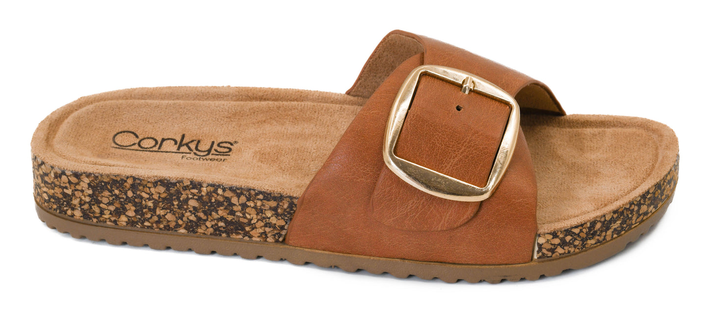 Road Trip Sandal By Corkys - Cognac