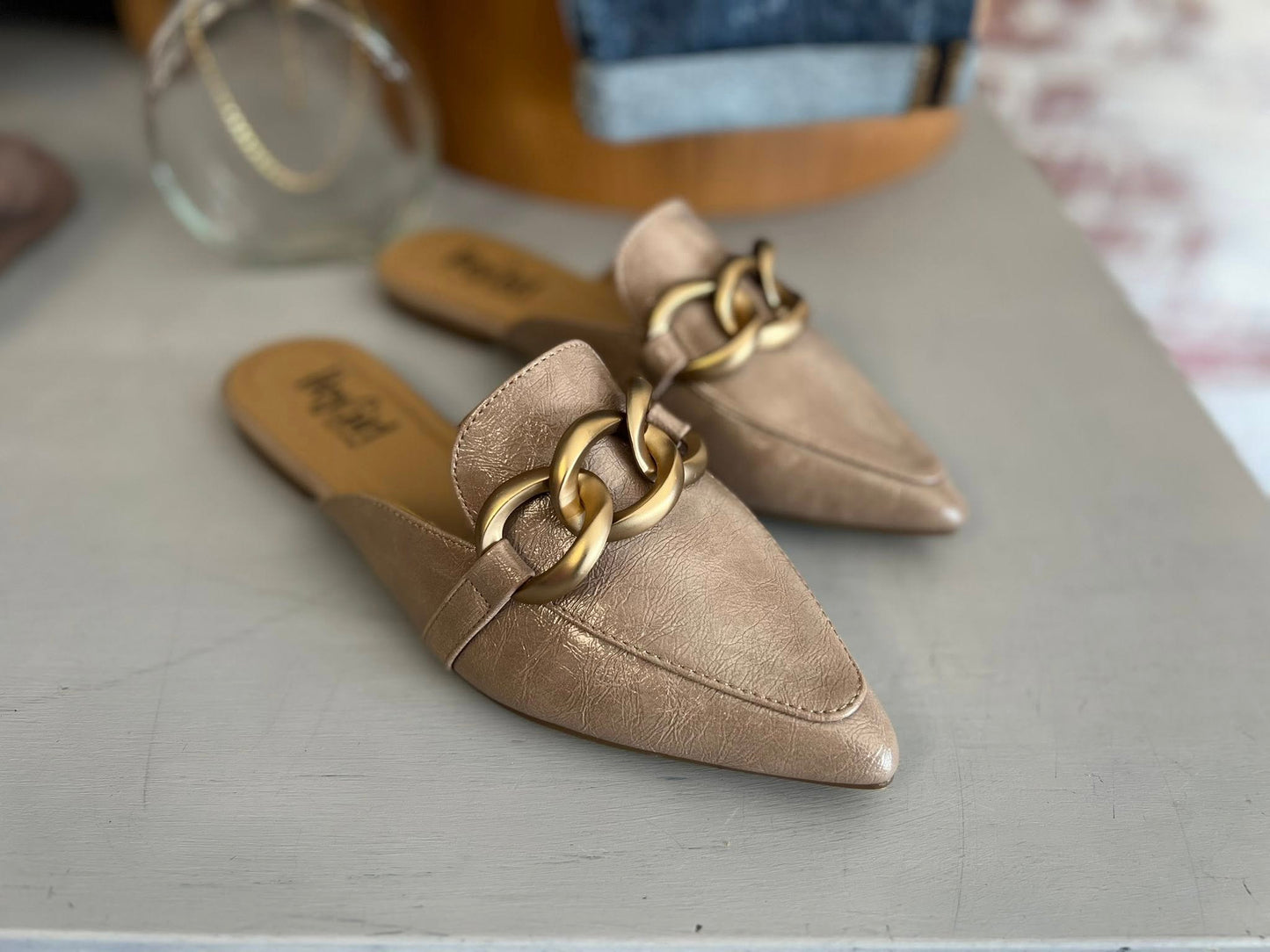 Corky's Taupe Playin For Keeps Mules
