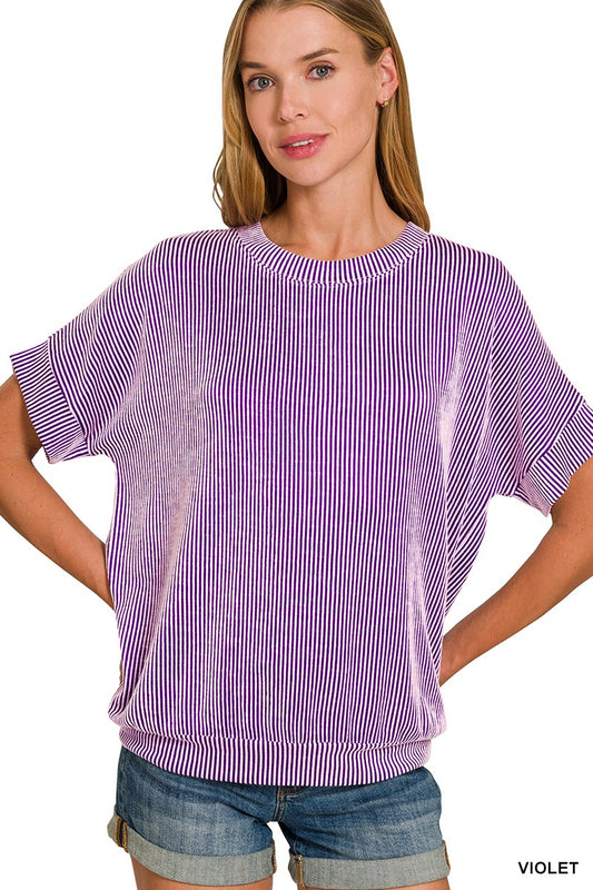 Soft Line Top - Violet
