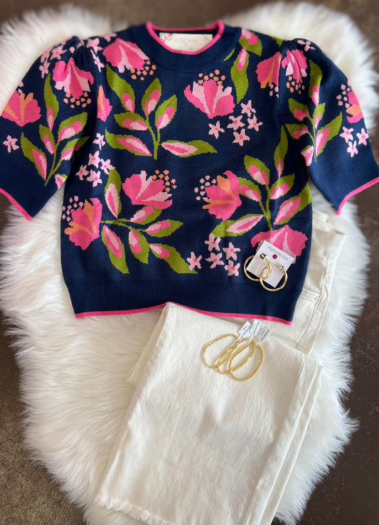 THML Floral Sweater