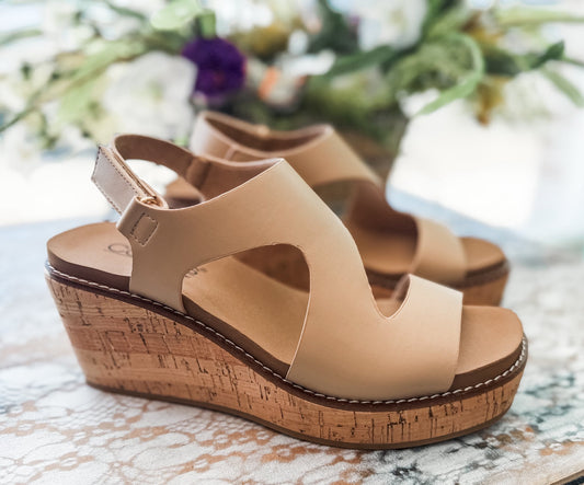 Corkys Steppin Out Wedge – Camel