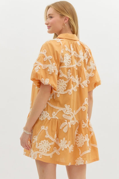 A Little Something Apricot Dress