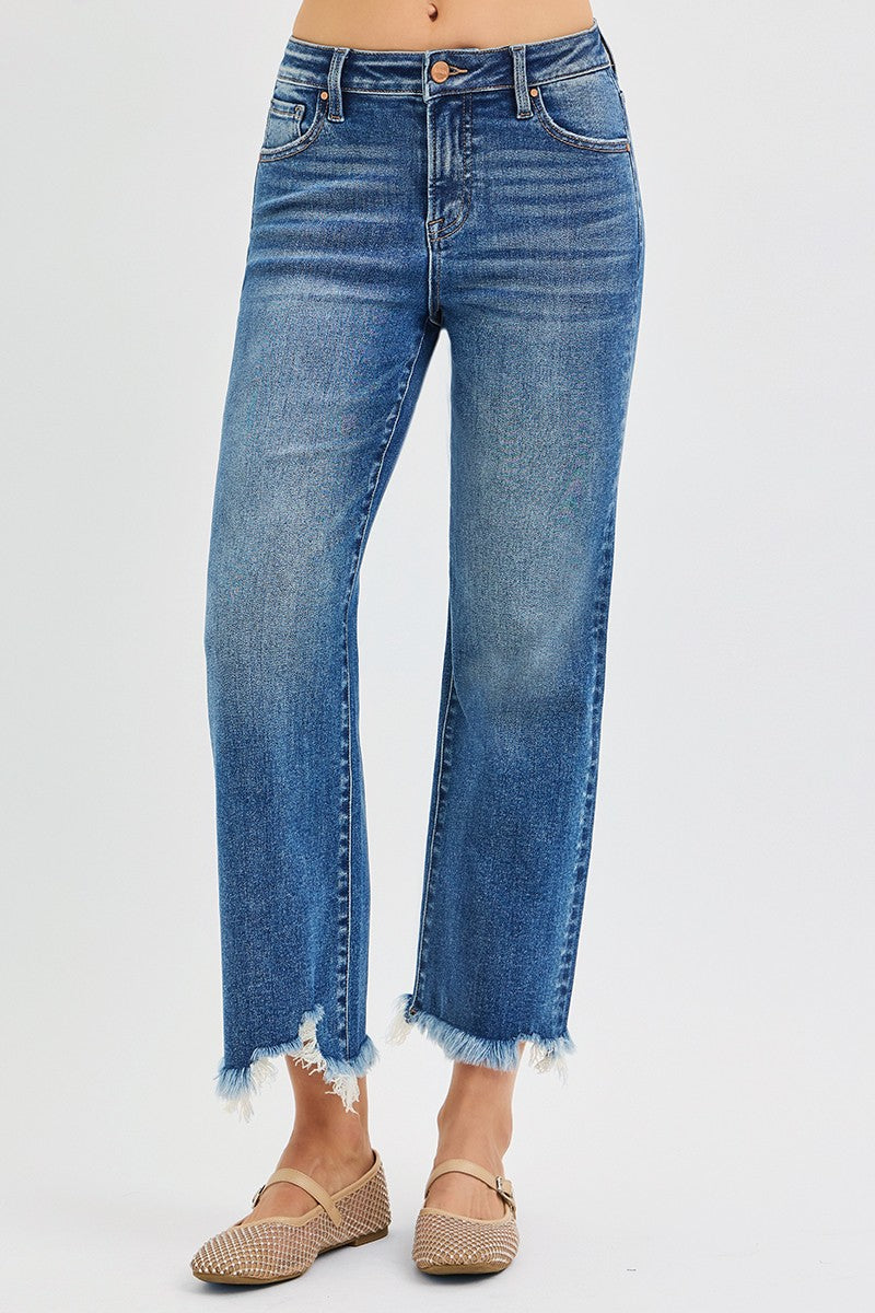 Restock 🔥 The Everyday Crop Straight Jean By Risen