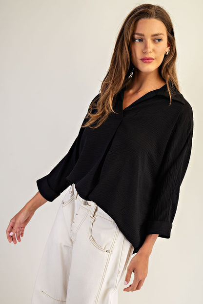 The Jet Pleat Top