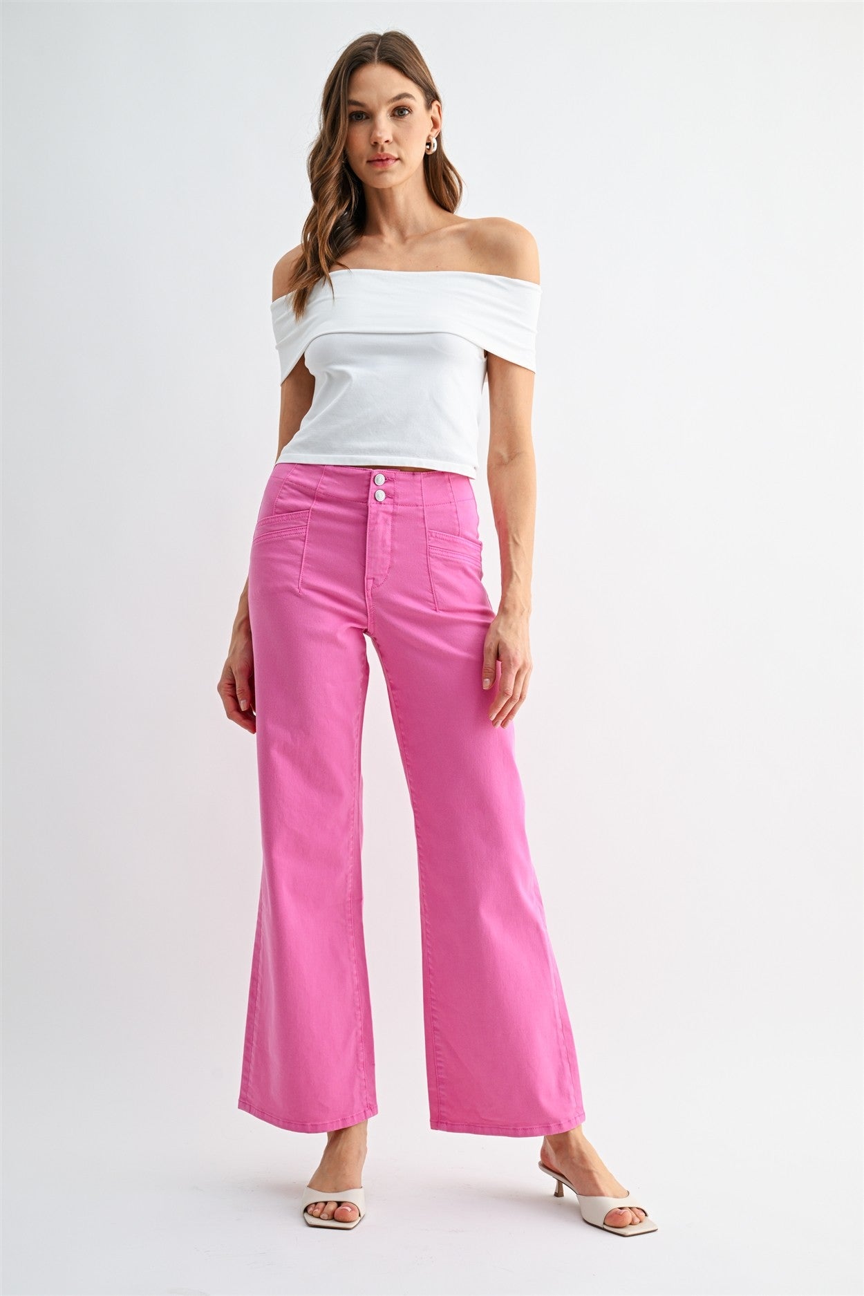 Brilliant Bloom Wide Leg Jeans By Mica