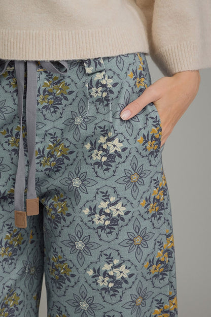 Blue In Bloom Pants