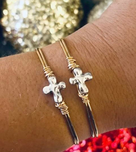 Silver Cross Bracelet - SC
