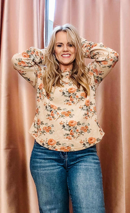 Floral Haven Thermal Top