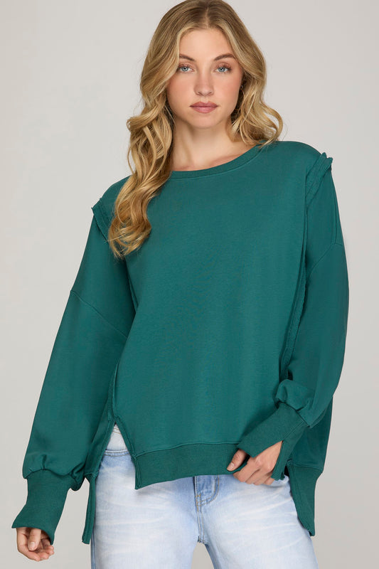 Cozy Peacock Pullover