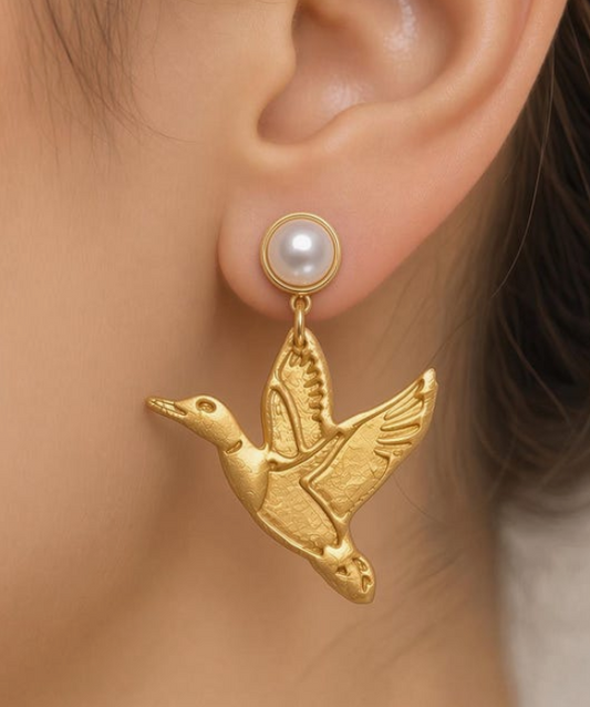 Duck Polymer Earring