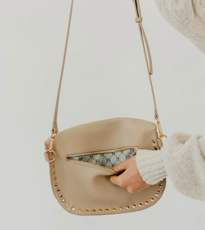 Pebble Sabrina Studded Bum Bag - Black