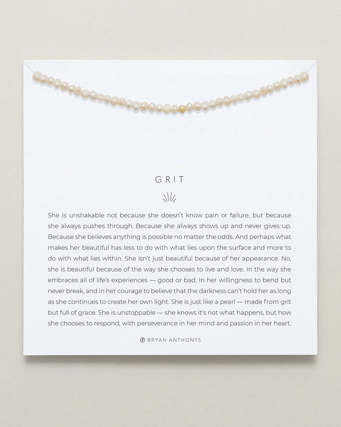 Grit Seed Pearl Anklet