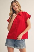 Radiant Red Blouse