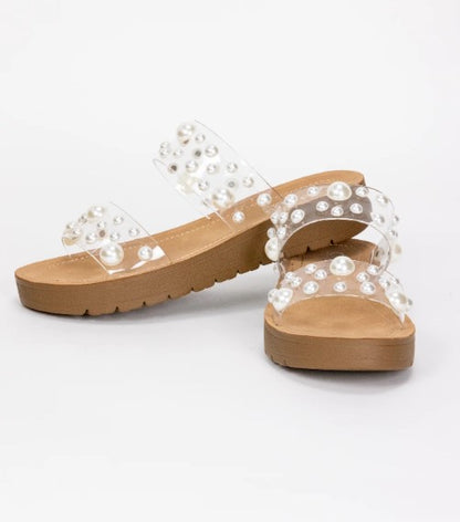 Clear Bad Romance Sandal By Corkys