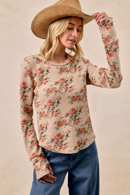 Floral Haven Thermal Top