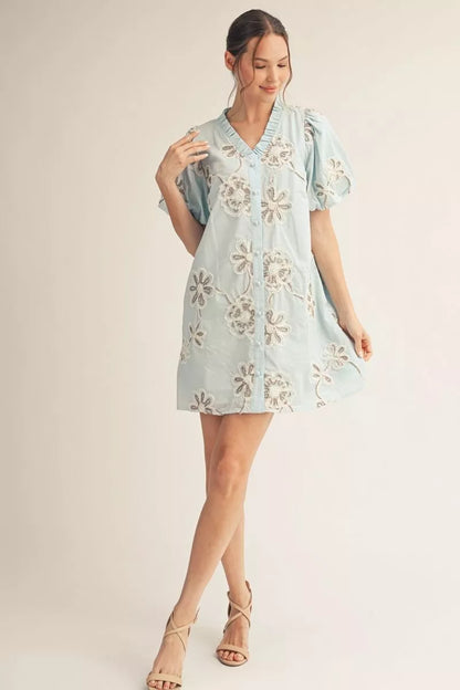 Blue Skies & Blooms Dress