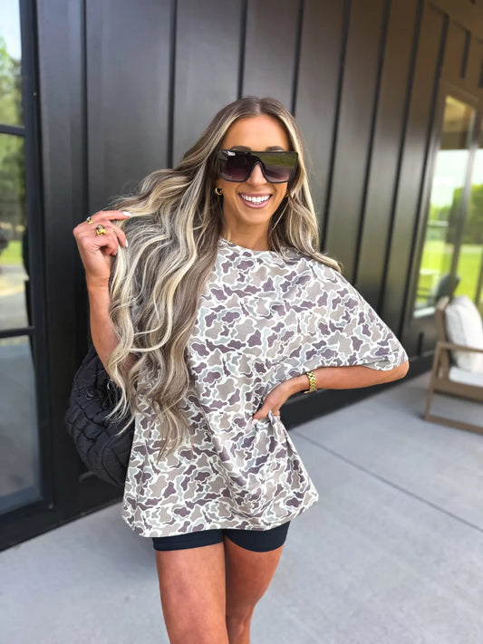 Duck Camo Oversized Tee