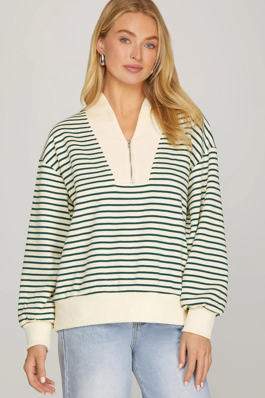 Main Street Stripes Pullover