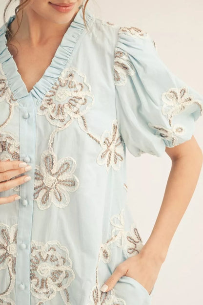 Blue Skies & Blooms Dress
