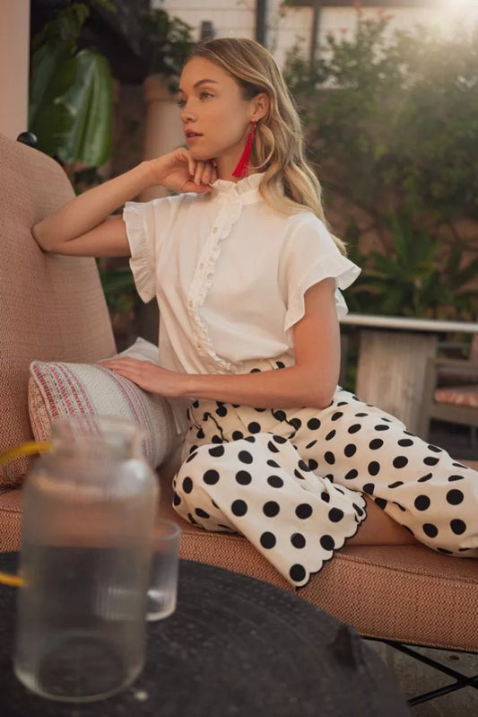 Pure Grace Ruffle Top