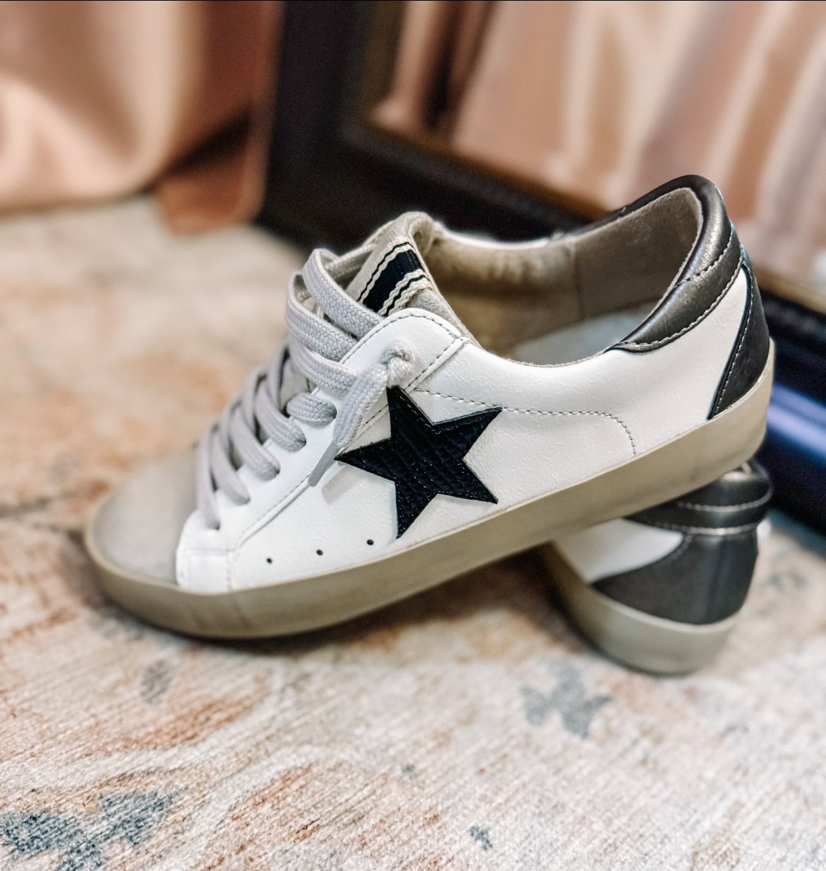 Paula Black Lizard Sneaker By ShuShop