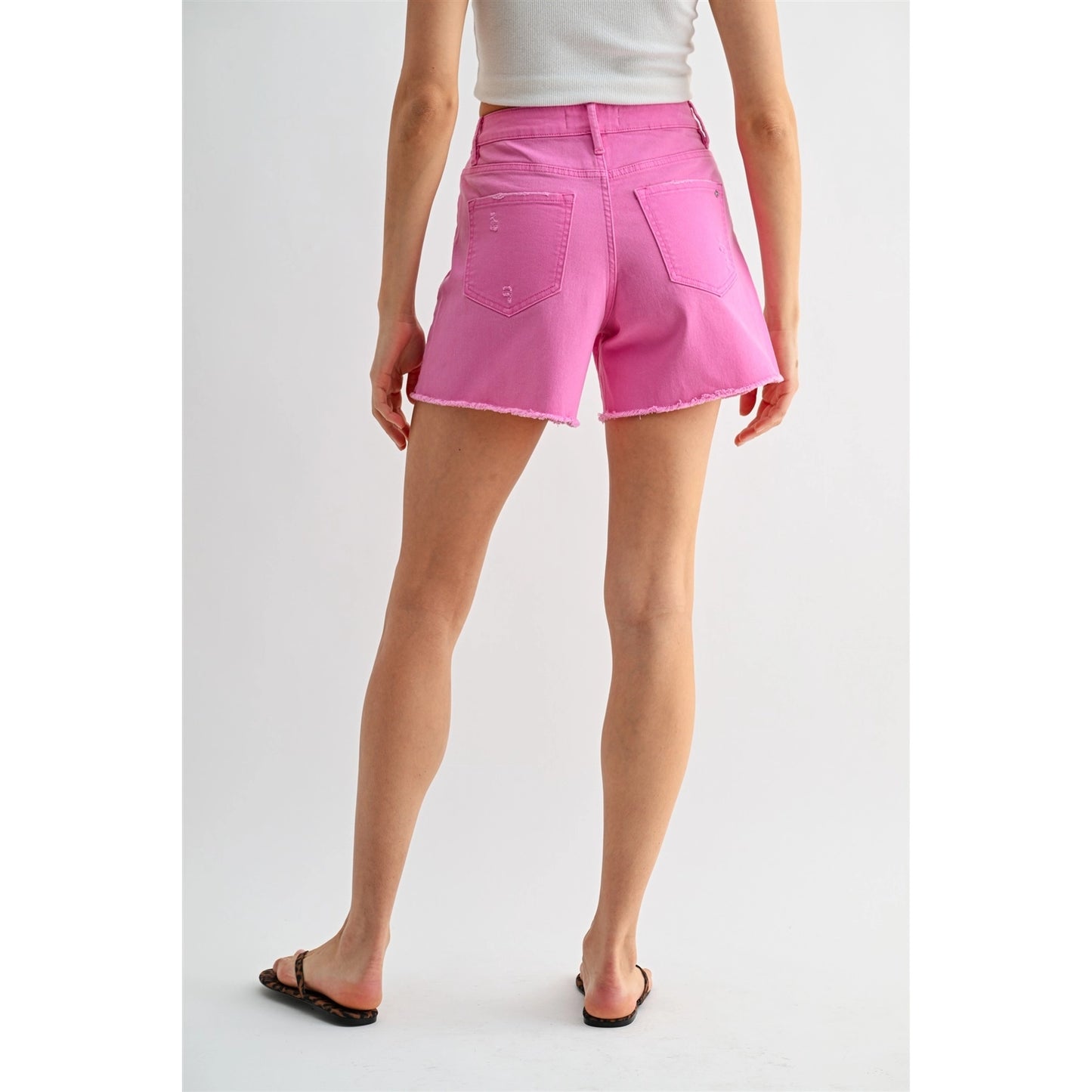 Cherry Blossom Cutoff Shorts