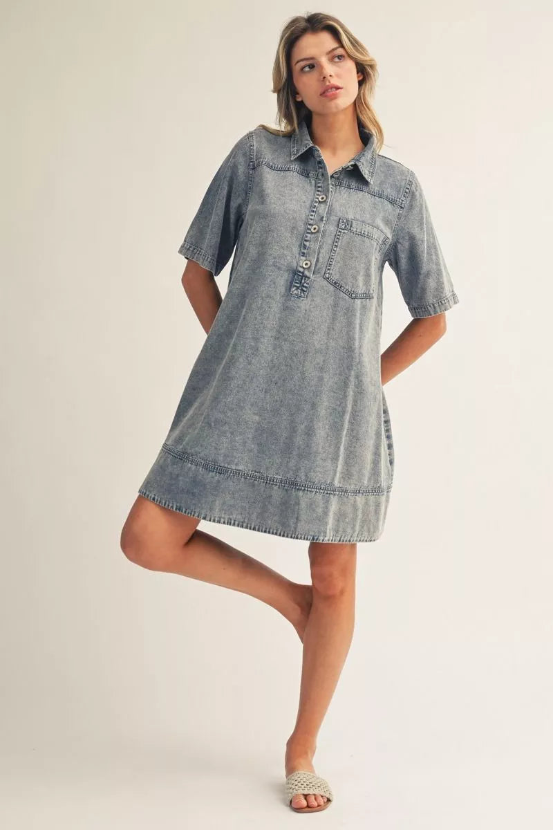 Main Street Denim Dress