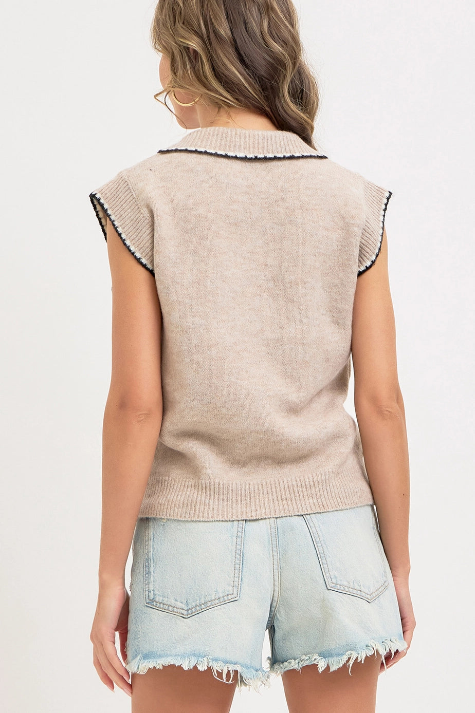 The Harper Contrast Knit Top