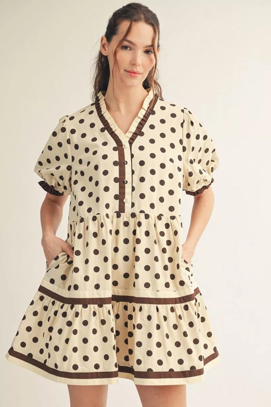 Mocha Dots Darling Dress