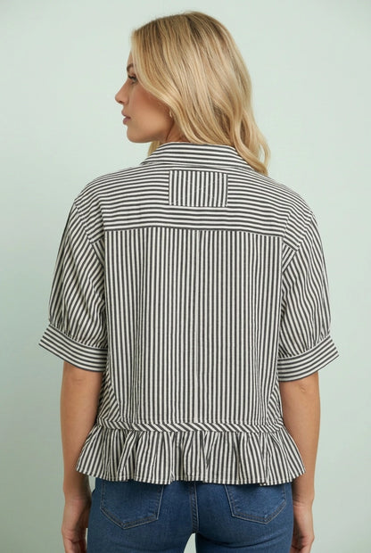 Pretty in Pinstripes Top